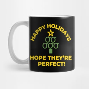 SIX SIGMA Christmas, Happy Holidays hope it's perfect Mug